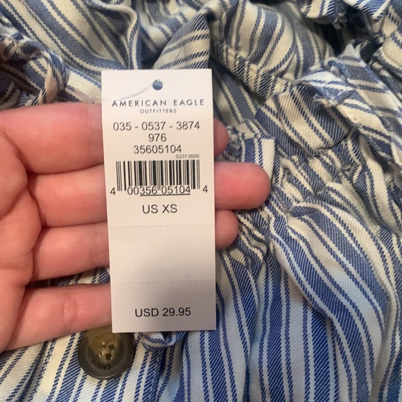 American Eagle Flowy Striped Top - Picture 4 of 4